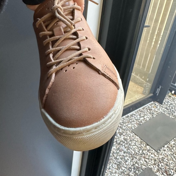 Lacoste L12.12 unlined leather tan sneaker -38 - Picture 8 of 13